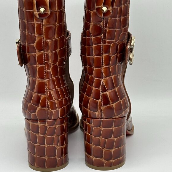 Christian Louboutin CL CHELSEA BOOTY 70 Croc Ali Ankle Boots Heel Bootie - Picture 11 of 16